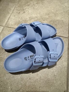 Birkenstock Arizona EVA Sandals in Light Blue
